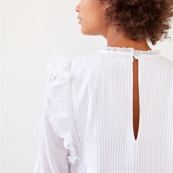 ARITZIA Wilfred Yellow La Boheme Elia Mini Babydoll Tunic Ruffle Dress Size XXS - Picture 11 of 17